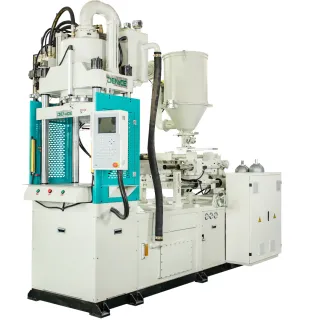 Our vertical injection molding machine has a high production efficiency.