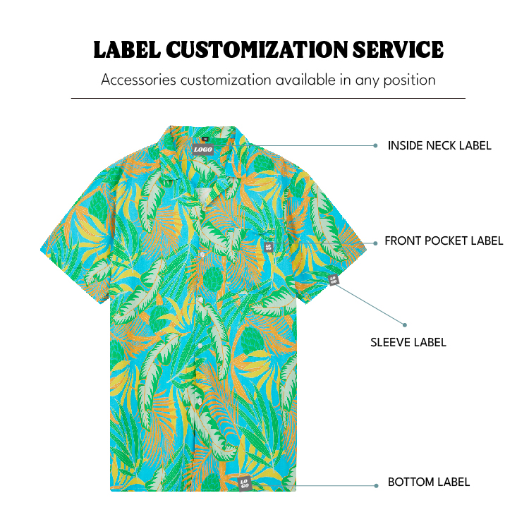 Wholesale Customizable Hawaiian Shirts-Men Printed Shirt Manufacturer