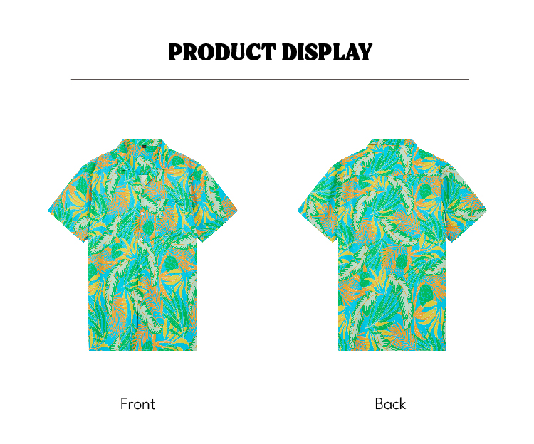 Wholesale Customizable Hawaiian Shirts-Men Printed Shirt Manufacturer