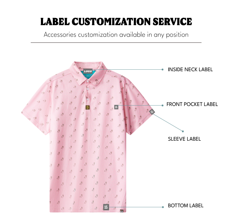 Woven Polo with Digital Print