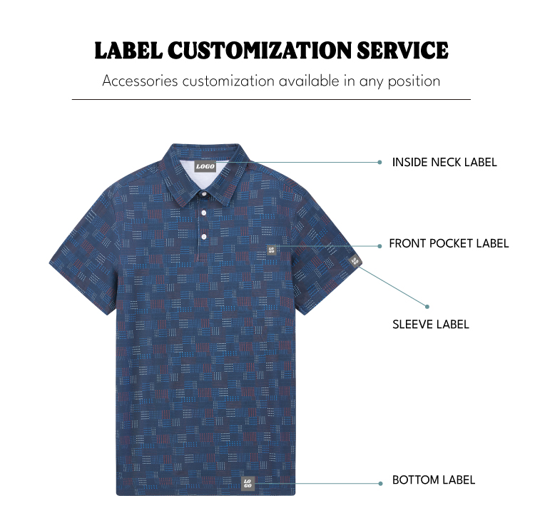 Knit Polo with Digital Print