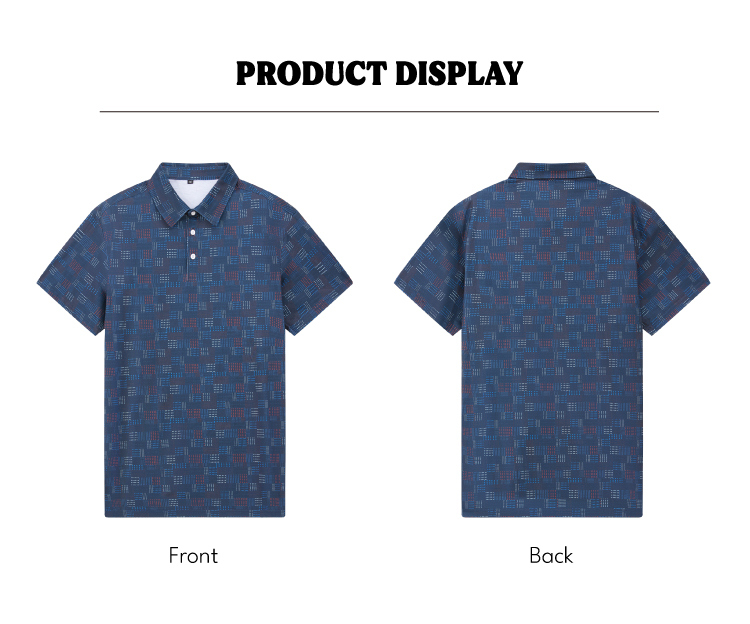 Knit Polo with Digital Print