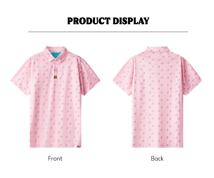 Woven Polo with Digital Print