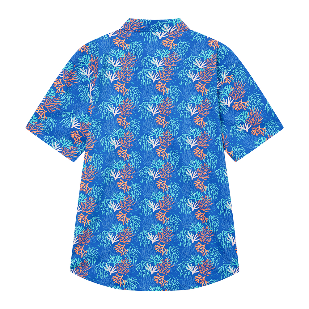 Boys Hawaiian Shirts Short Sleeve Cotton