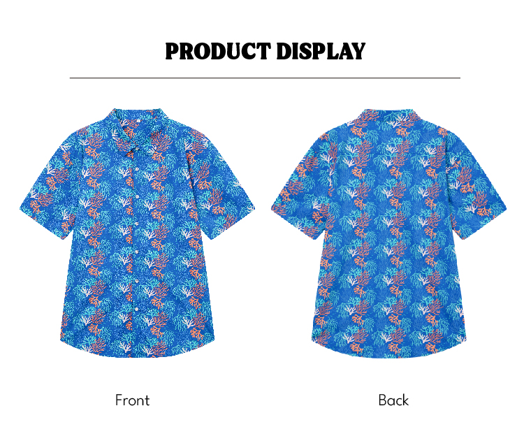 Boys Hawaiian Shirts Short Sleeve Cotton