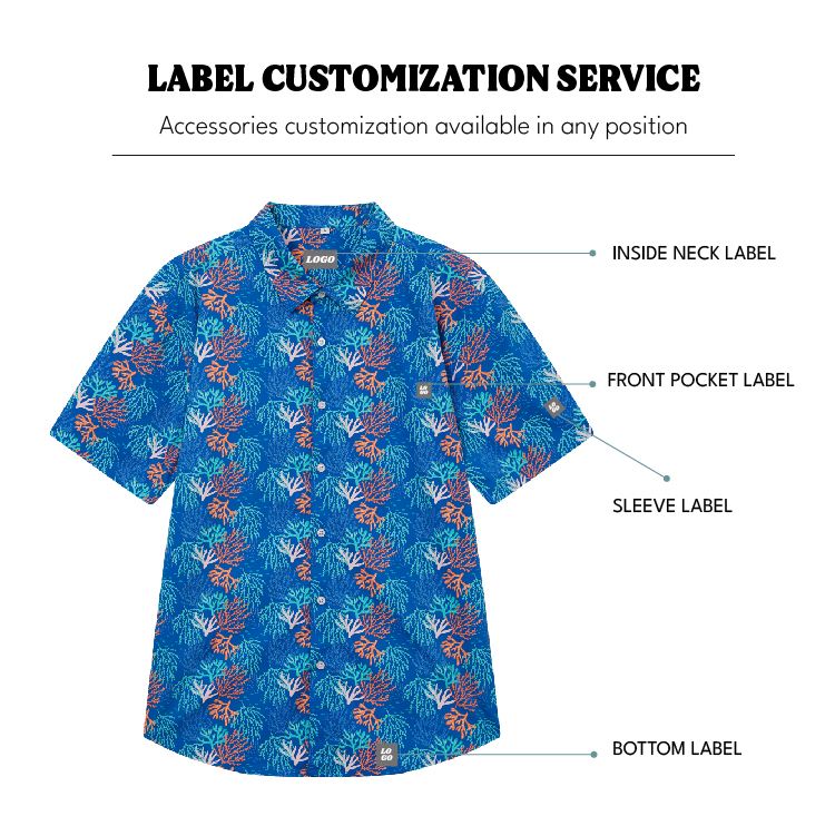 Boys Hawaiian Shirts Short Sleeve Cotton