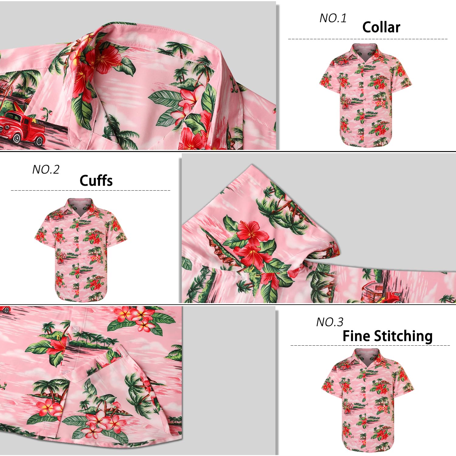 Cuban Collar Summer Beach Shirts