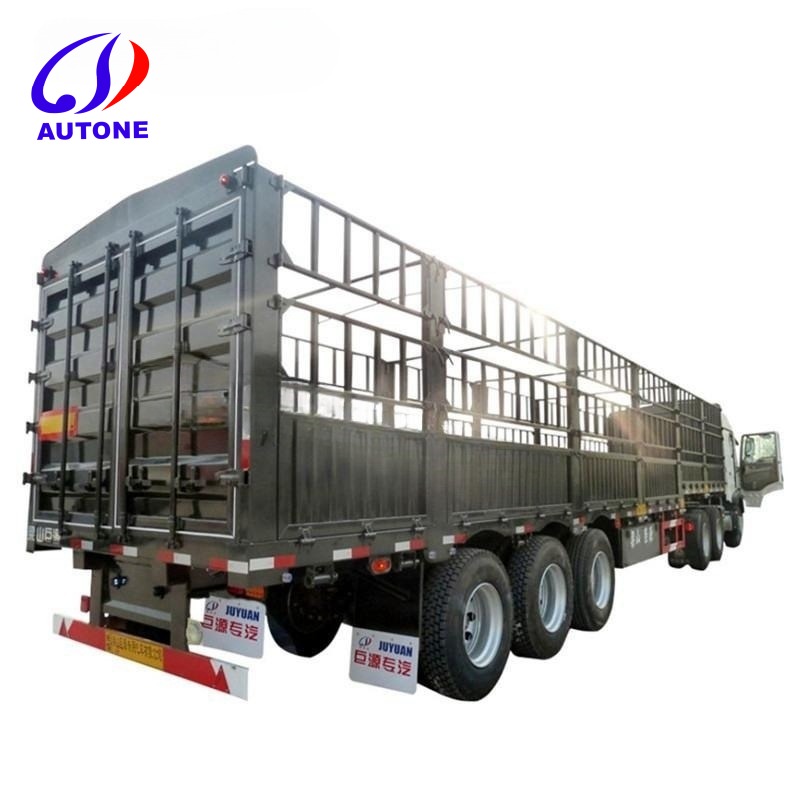 40-60 tons bulk fence stake semi trailer