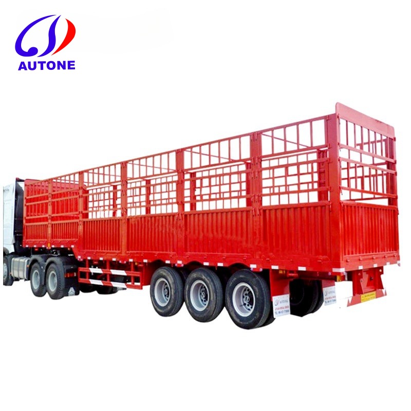 40-60 tons bulk fence stake semi trailer