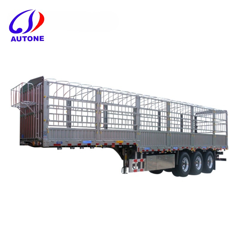 40-60 tons bulk fence stake semi trailer