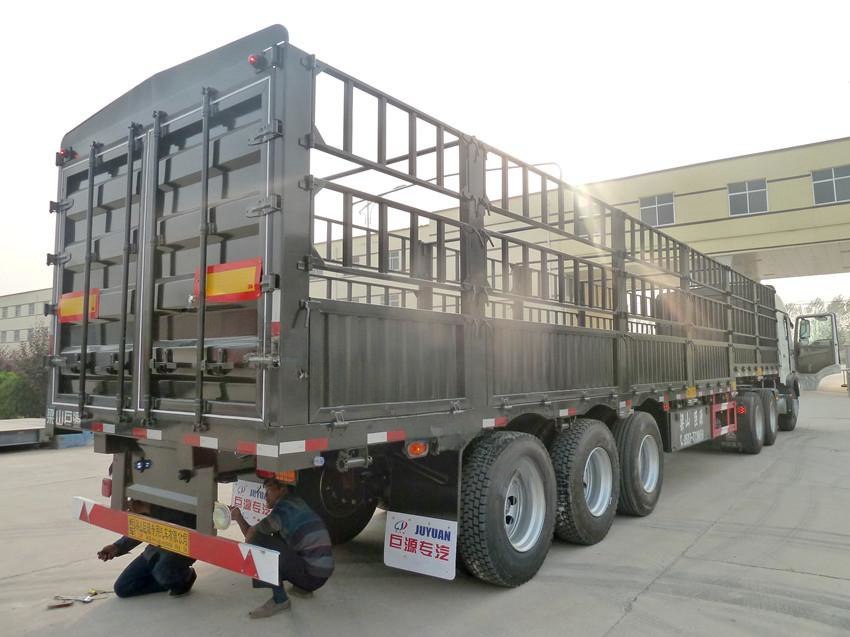 40-60 tons bulk fence stake semi trailer