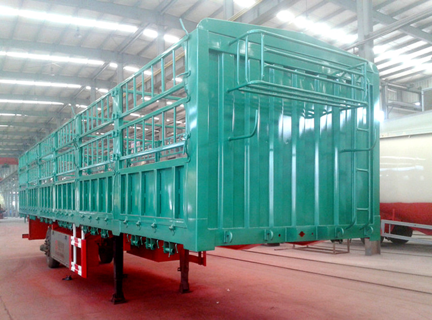 40-60 tons bulk fence stake semi trailer