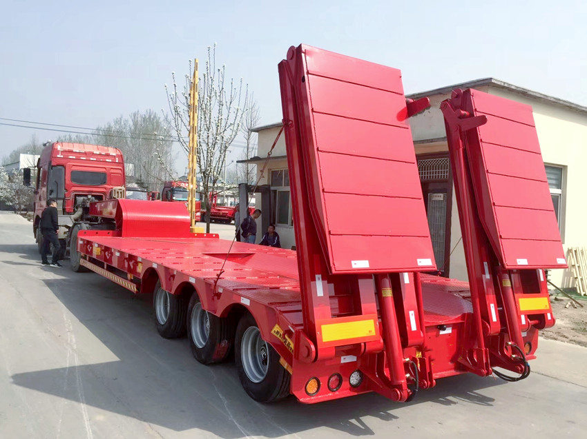 30-150 tons low bed semi trailer