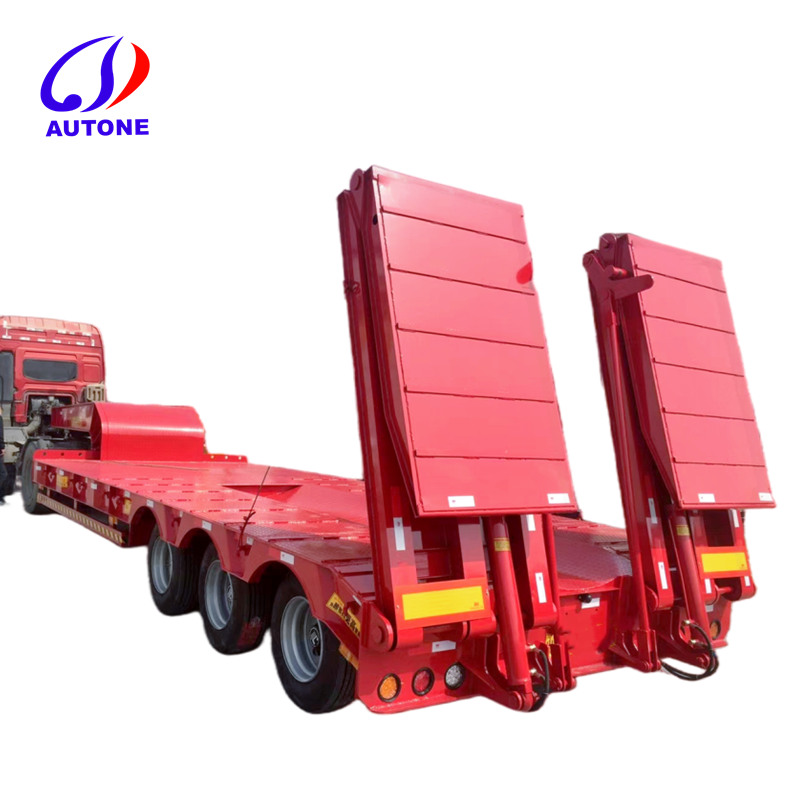 30-150 tons low bed semi trailer