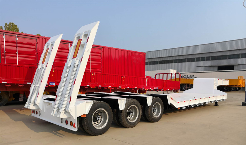 30-150 tons low bed semi trailer