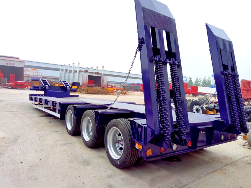 30-150 tons low bed semi trailer