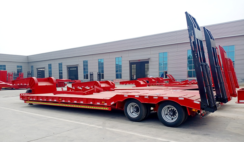 30-150 tons low bed semi trailer