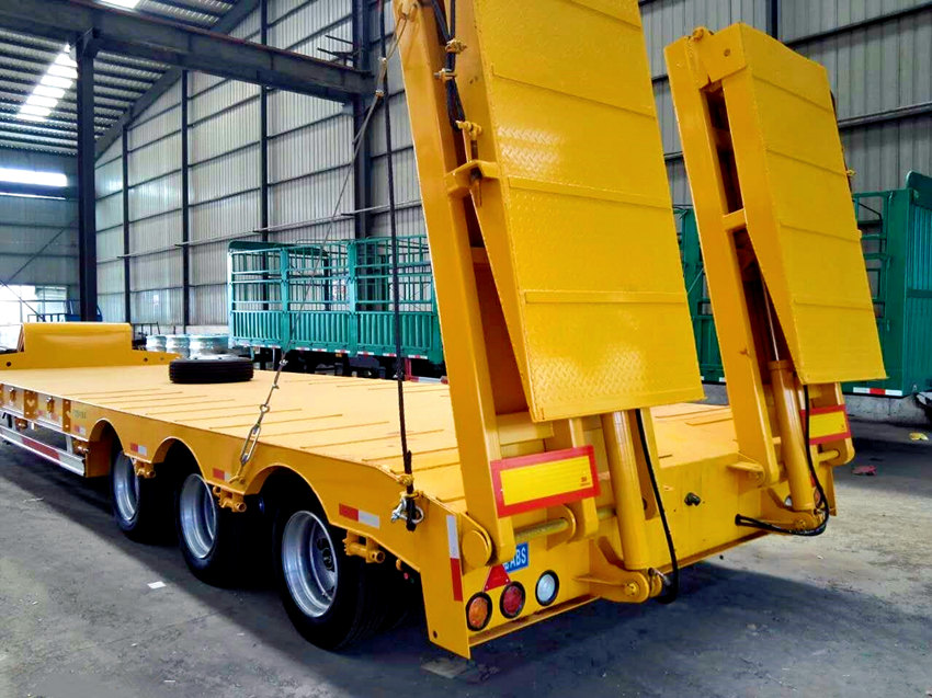 30-150 tons low bed semi trailer