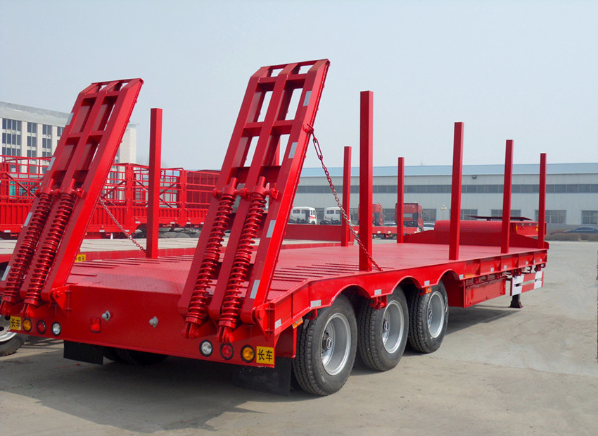 30-150 tons low bed semi trailer