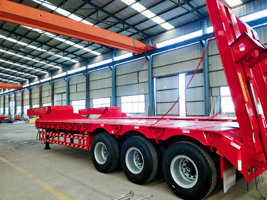 30-150 tons low bed semi trailer