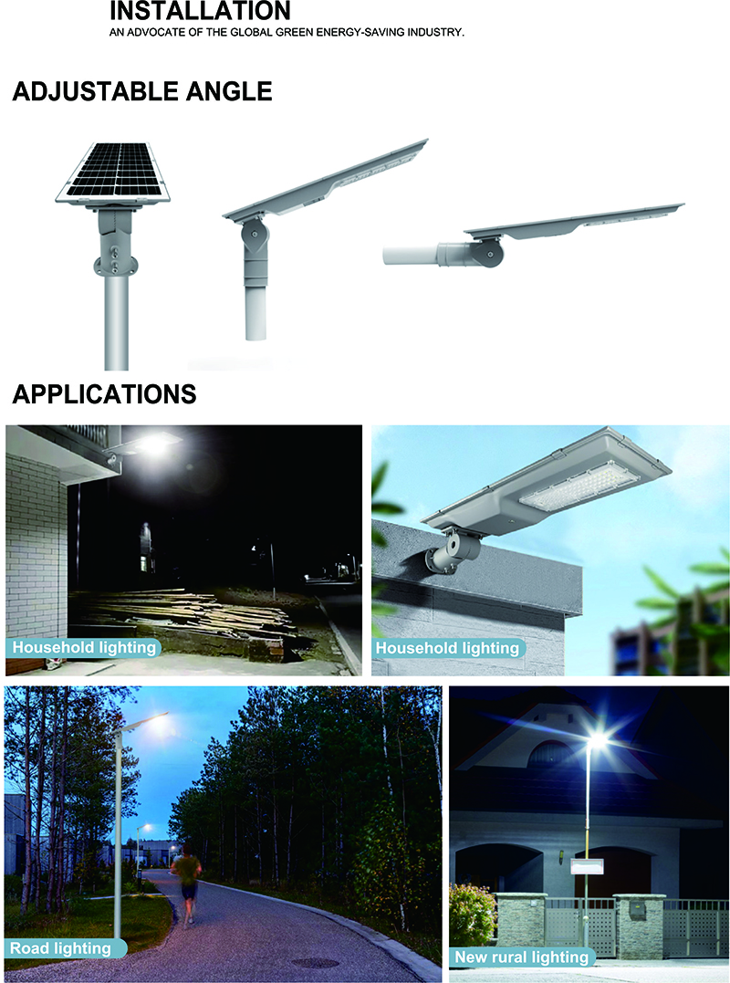 Taiyangyang street light with sensor 40W 60W 80W