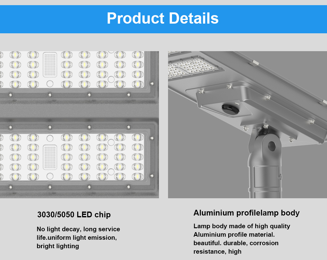 300W One Integrated Led Solar Street Light