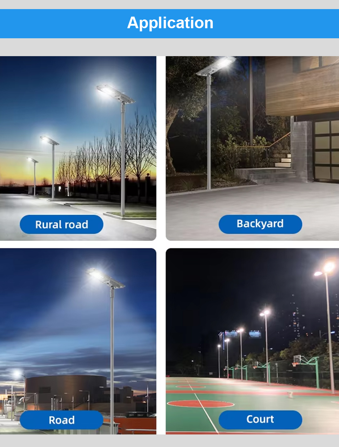 300W One Integrated Led Solar Street Light