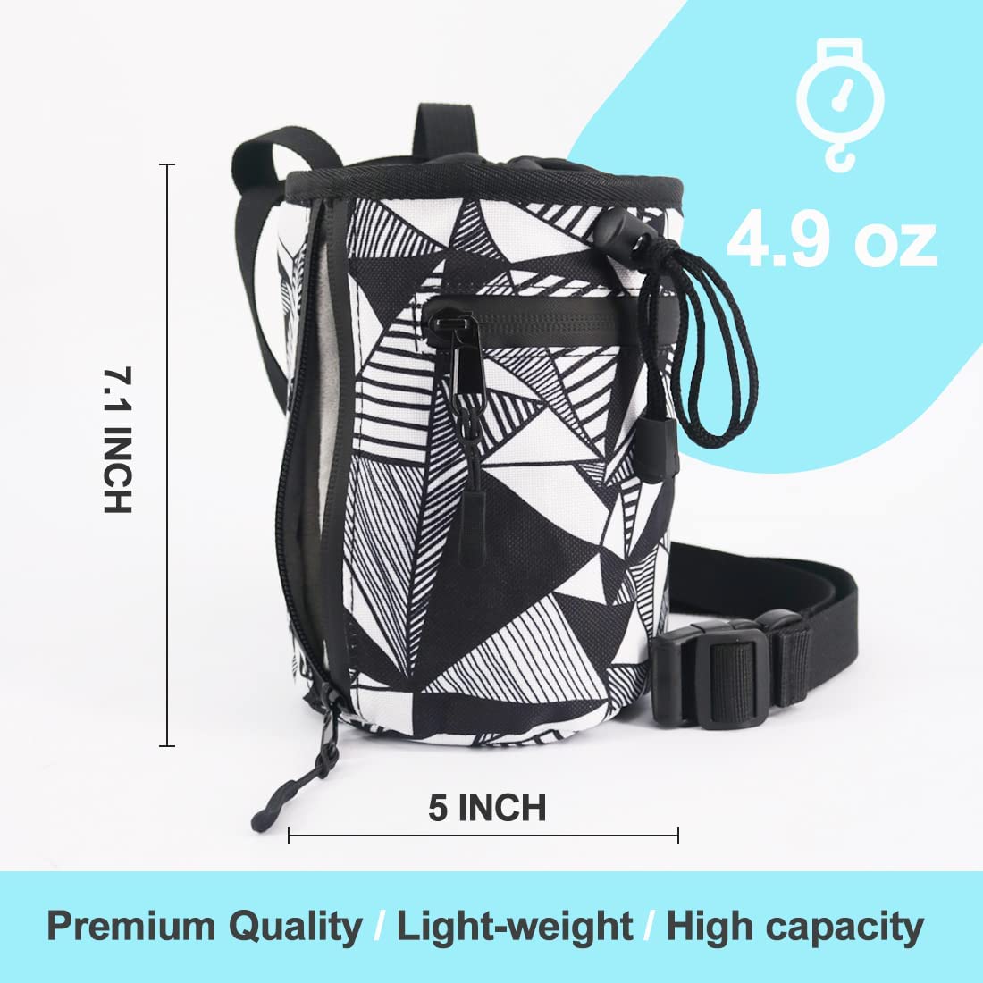 Chalk Bag Bucket with Quick-Clip Belt