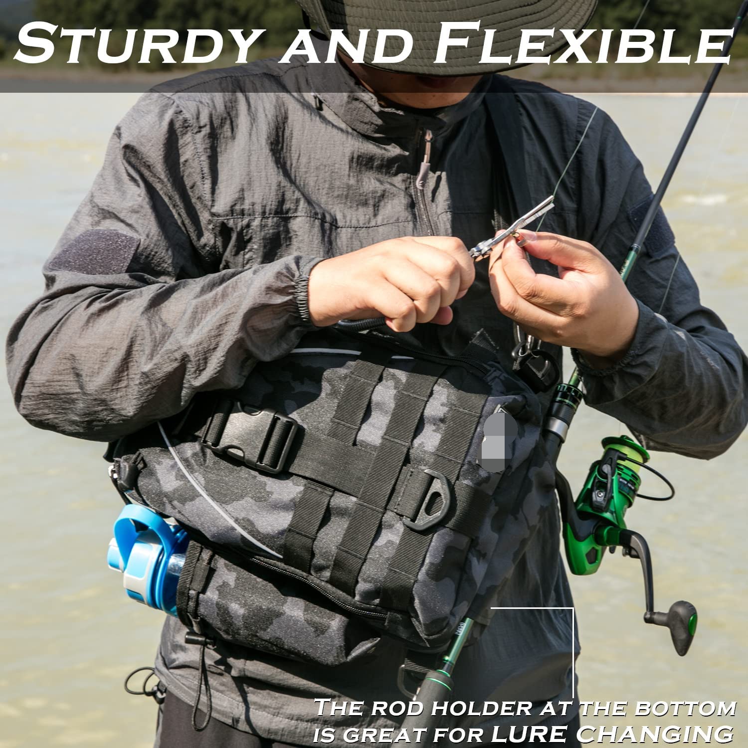 Fishing Tackle Sling Bag