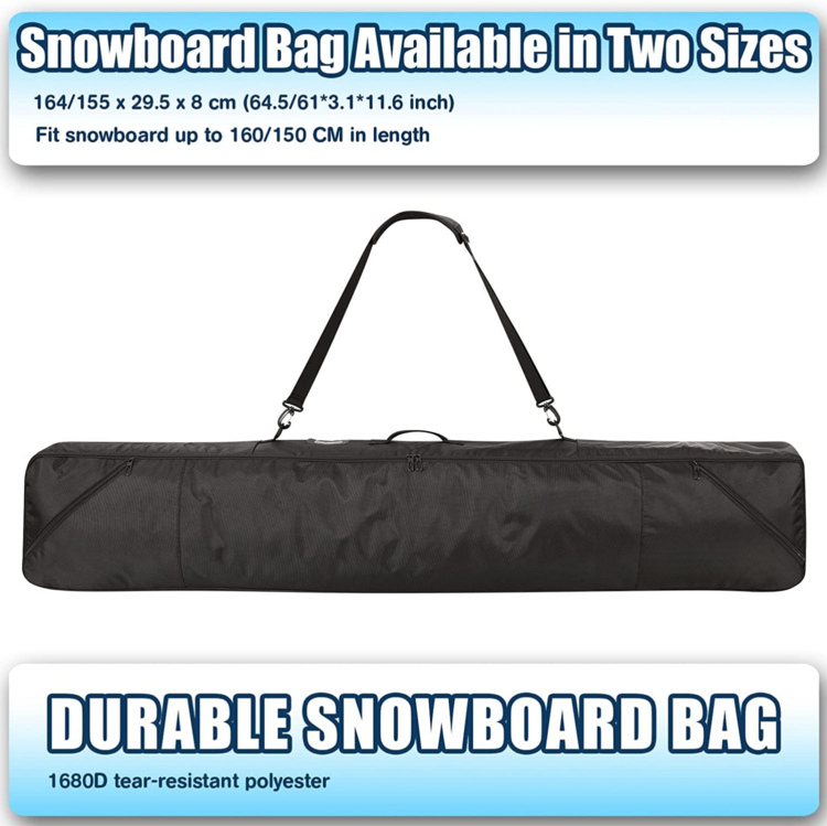 1680D Polyester Travel Ski Bag