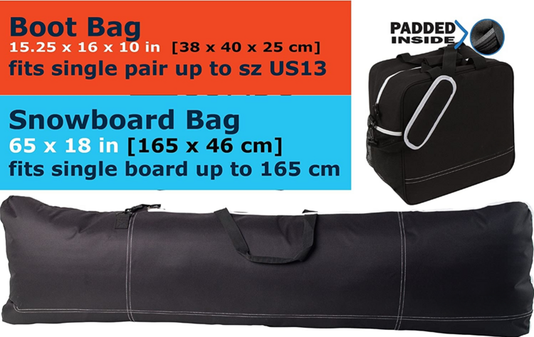 Padded Two Piece Snowboard Bag