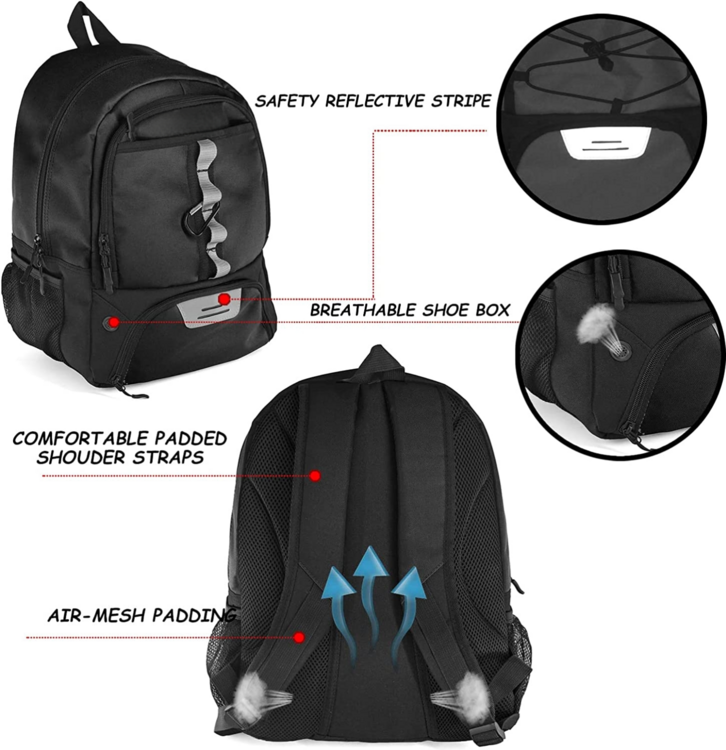 Lightweight Soccer Bag with Ball Holder