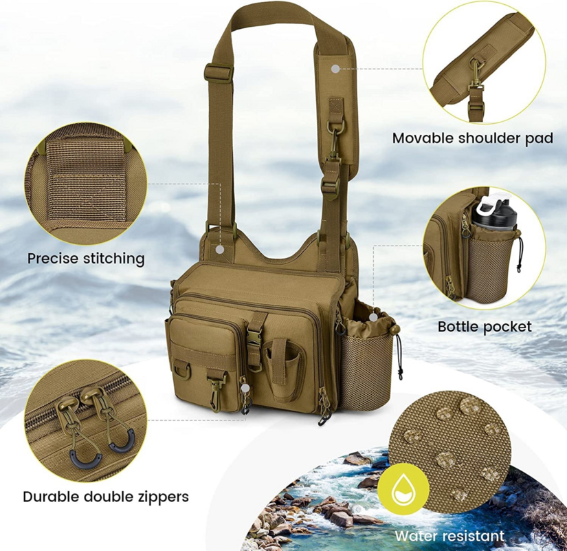 Water-Resistant Fishing Backpack