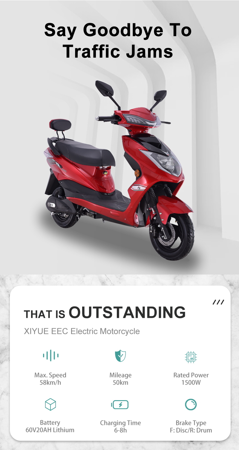 Electric scooter 60V1500W  58 Km/h 50 Km