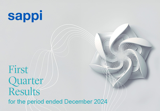 Paper giant Sappi records first quarter results ahead of expectations, up 56% year-on-year