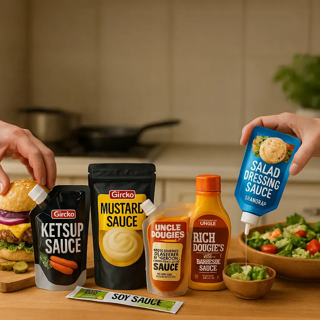 Condiments Packaging Picture Sauce & Condiment Packaging:A Complete Guide to Types and Materials