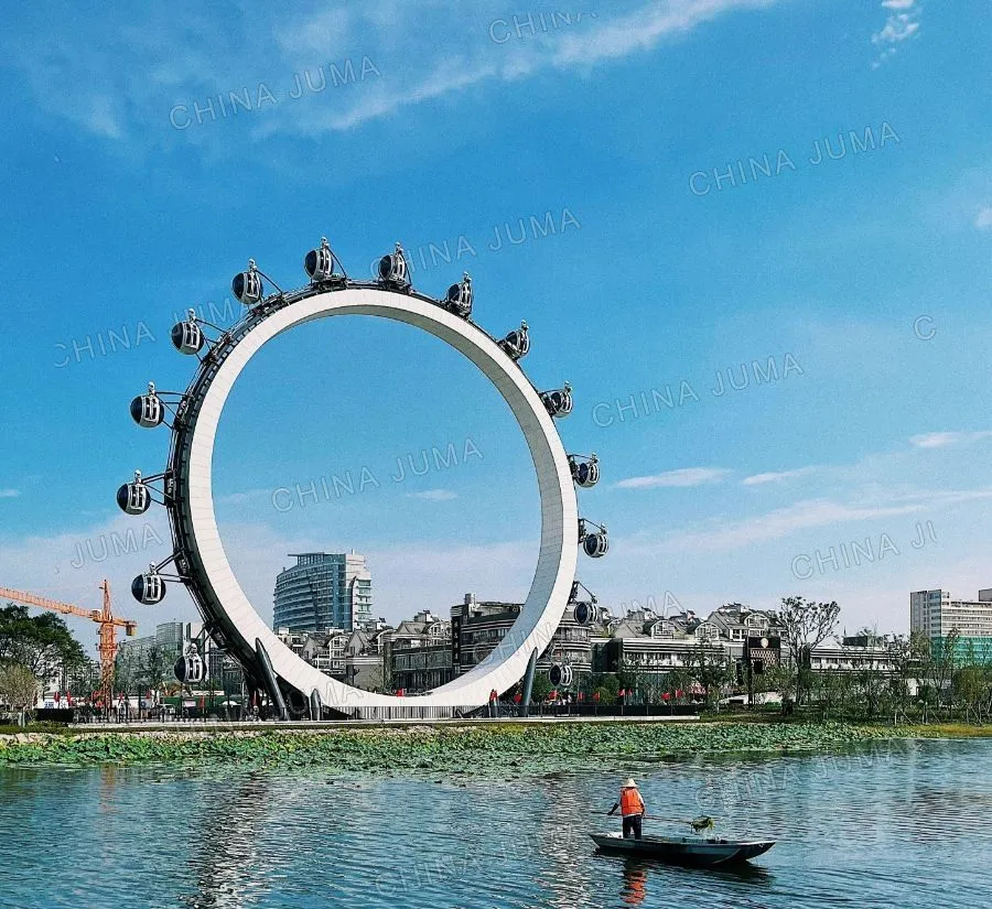 Jiaxing 49m Spokeless/Shaftless Ferris Wheel 20 Gondolas - Xiushui Nianhua