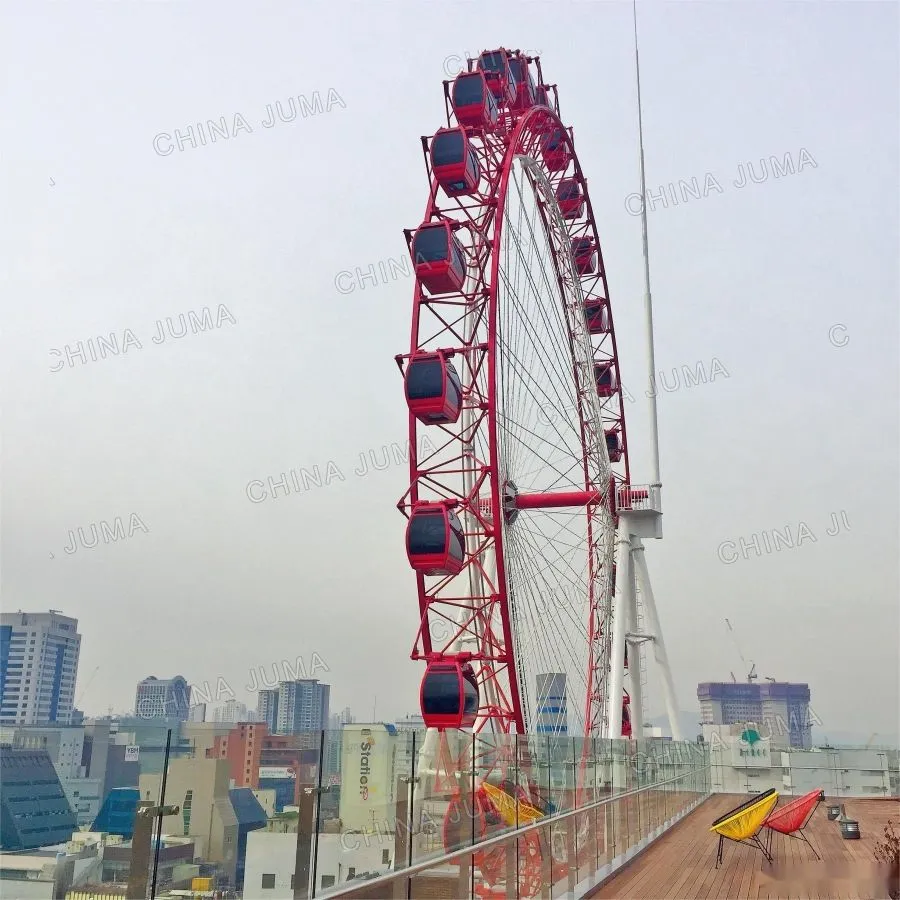 Korea 42m Spoke Ferris Wheel 28 Gondolas