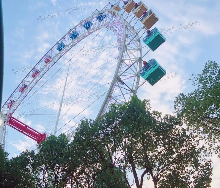 Hangzhou 49m Spoke Ferris Wheel 32 Gondolas