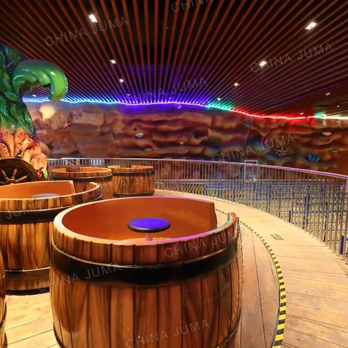 36P Fairground Spinning teacup ride