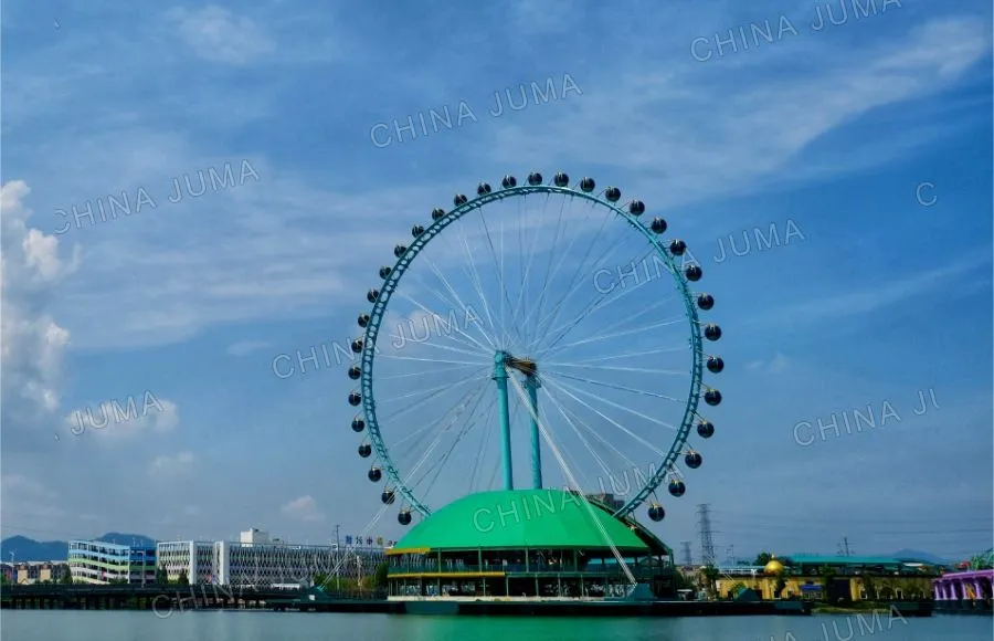 Shaoxing Oriental Landscape 88m Ferris Wheel 42 Gondolas