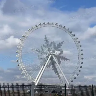 Harbin 120m Snowflake Giant Ferris Wheel 48 Gondolas