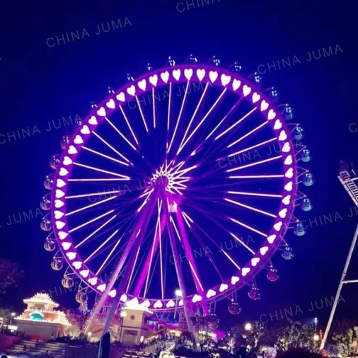 Nanjing Happy Valley 66m Ferris Wheel 36 Gondolas
