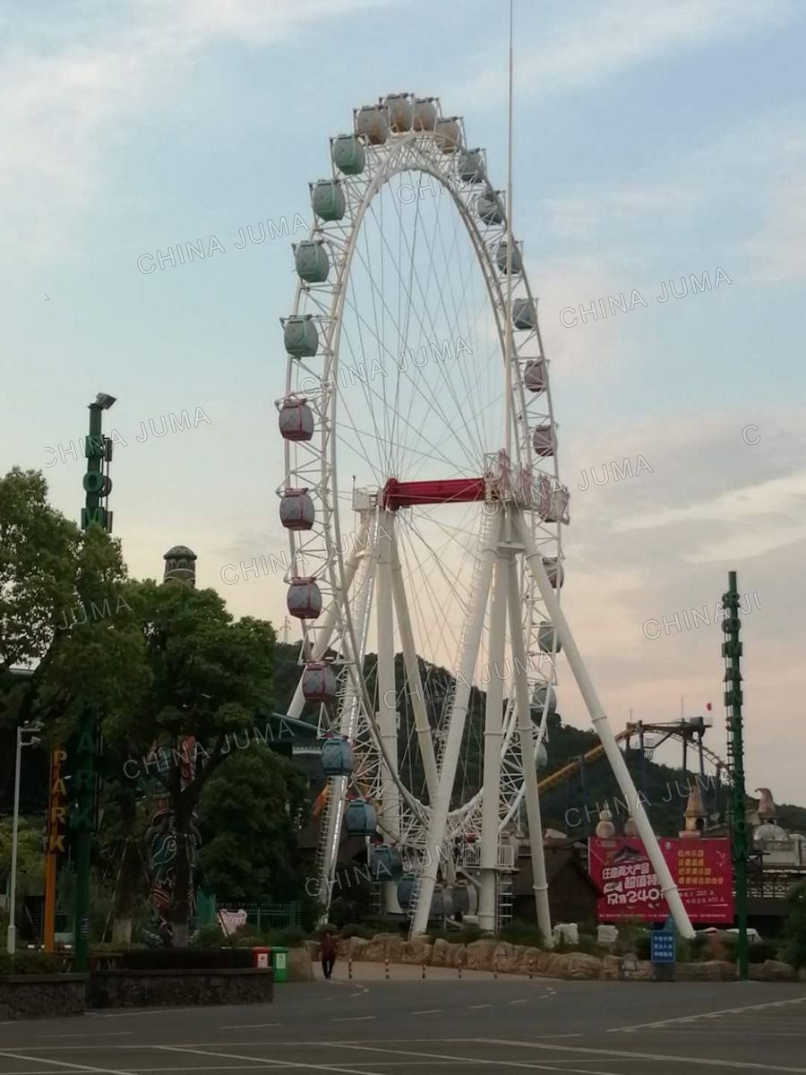 Hangzhou 49m Spoke Ferris Wheel 32 Gondolas