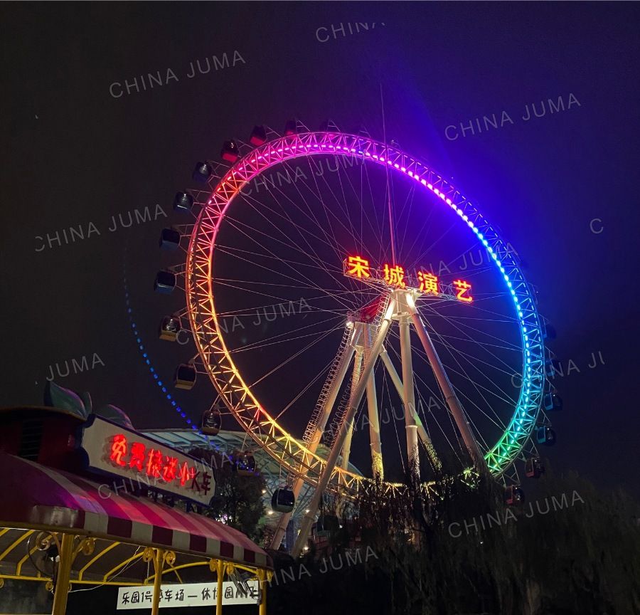 Hangzhou 49m Spoke Ferris Wheel 32 Gondolas