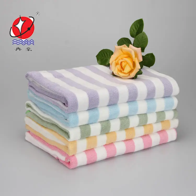 Super Absorbent Soft Microfiber Striped Towel