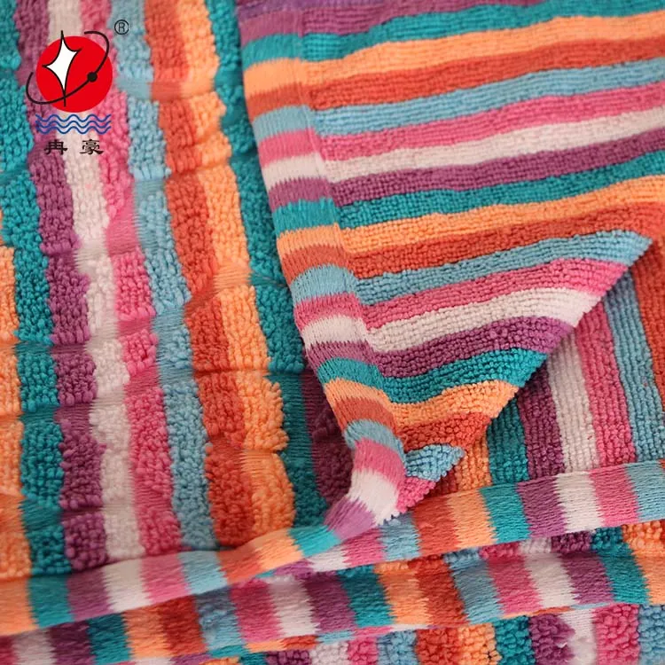 Microfiber yarn dyed towel