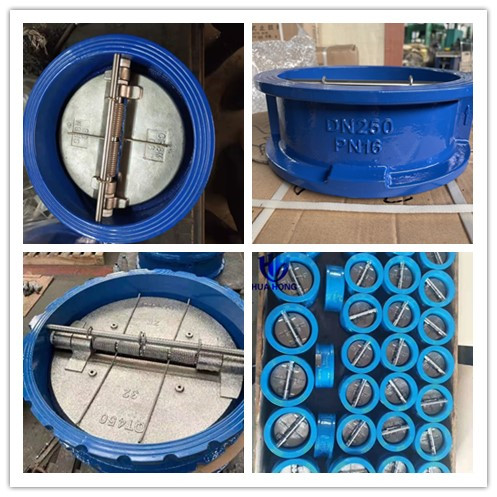 Wafer butterfly check valve