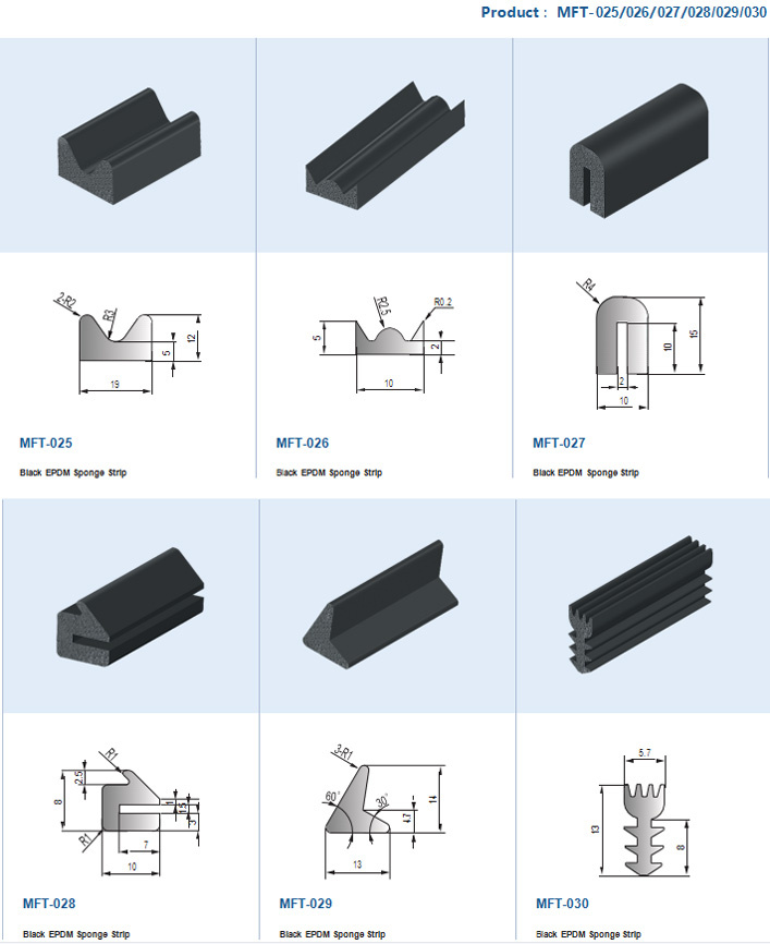 Extruded EPDM Sponge Strip