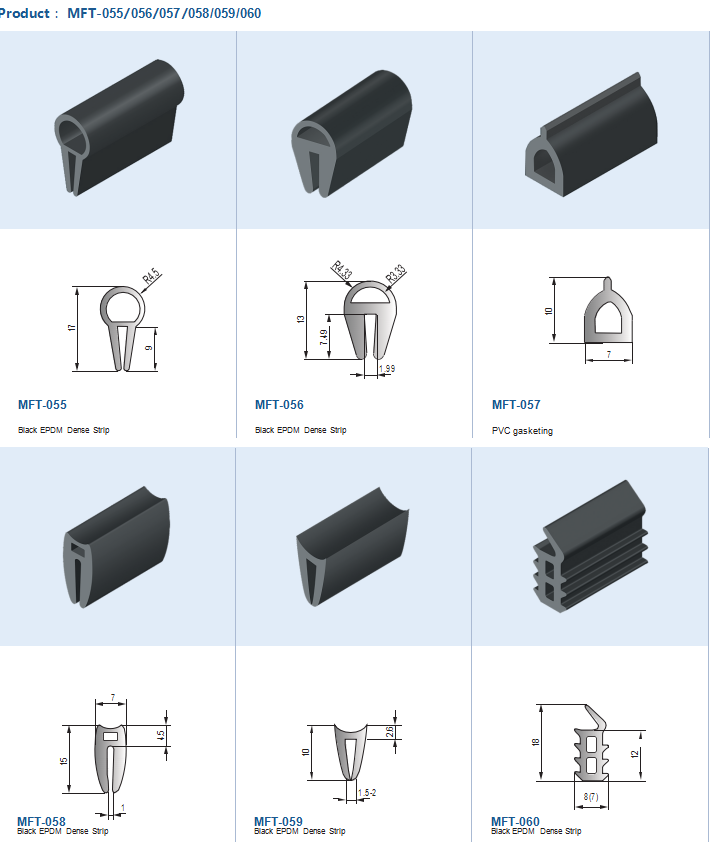 Extruded EPDM Dense Strip